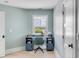 Study with a blue desk and a view of the water at 228 Haddrell St, Mount Pleasant, SC 29464