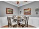 Cozy dining area featuring a square table and four chairs at 1443 Cambridge Lakes Dr, Mount Pleasant, SC 29464