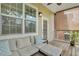 Relaxing deck with seating area and view of trees at 1443 Cambridge Lakes Dr, Mount Pleasant, SC 29464