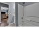 Bathroom with a shower/tub combo and a view into a living area at 1443 Cambridge Lakes Dr, Mount Pleasant, SC 29464