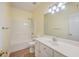 Bathroom with a white vanity, tub, and shower at 195 Fox Squirrel Run, Summerville, SC 29483