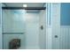 Clean bathroom with a glass-enclosed shower at 225 Cantering Hills Ln, Summerville, SC 29483