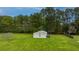 Detached shop with metal siding, double doors, and single window at 225 Cantering Hills Ln, Summerville, SC 29483