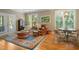 Breakfast room with hardwood floors and French doors at 2340 Marsh Hen Dr, Seabrook Island, SC 29455