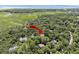 Property location shown via arrow, near water and other homes at 2340 Marsh Hen Dr, Seabrook Island, SC 29455