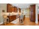 Eat-in kitchen with island and hardwood floors at 2340 Marsh Hen Dr, Seabrook Island, SC 29455