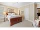 Bedroom with a double bed, carpet, and window with shutters at 2340 Marsh Hen Dr, Seabrook Island, SC 29455