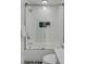 Clean bathroom with a shower/tub combo and patterned floor at 404 Sumter St, Charleston, SC 29403