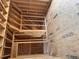 Unfinished interior stairwell with wood framing at 108 S Williams Dr, Moncks Corner, SC 29461