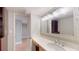 Bathroom with vanity, sink and view of bedroom at 14 Lockwood Dr # 11A, Charleston, SC 29401