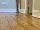 Wood-look porcelain tile flooring in the kitchen area at 14 Lockwood Dr # 11A, Charleston, SC 29401