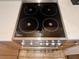 Stainless steel electric cooktop with four heating elements at 14 Lockwood Dr # 11A, Charleston, SC 29401