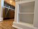 Kitchen counter with built-in shelving and seating for two at 14 Lockwood Dr # 11A, Charleston, SC 29401