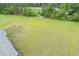 Large backyard with mostly green grass and some trees at 338 Long Pier St, Summerville, SC 29486