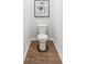 Small powder room with single toilet and wood-look floor at 630 Sweet Ramble Way, Summerville, SC 29486