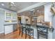 Eat-in kitchen with granite countertops, stainless steel appliances, and custom cabinetry at 1227 River Rd, Johns Island, SC 29455