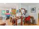 Unique kitchen space with an island and wooden cabinetry at 412 E Hudson Ave, Folly Beach, SC 29439