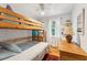 Bedroom with bunk beds and a dresser, ideal for  at 412 E Hudson Ave, Folly Beach, SC 29439