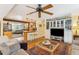 Open living space with hardwood floors and comfortable seating at 412 E Hudson Ave, Folly Beach, SC 29439