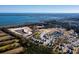 Aerial view showing new homes under construction near the water at 1687 Cultivation Ln # 461, Mount Pleasant, SC 29466