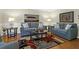 Living room with hardwood floors, two sofas, and a coffee table at 10 Trail Hollow Dr, Charleston, SC 29414