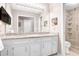 Bathroom with double vanity and granite countertop at 10 Trail Hollow Dr, Charleston, SC 29414