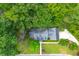 House with gray roof and landscaped yard, aerial view at 10 Trail Hollow Dr, Charleston, SC 29414