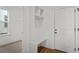 Functional entryway with built-in bench, cubbies, and coat hooks at 423 Grove End Rd, Moncks Corner, SC 29461