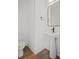 Modern powder room with pedestal sink and sleek fixtures at 423 Grove End Rd, Moncks Corner, SC 29461