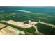 Aerial view of new home community construction, showing the lots and surrounding natural landscape at 5536 Bowmore Blvd, Ravenel, SC 29470