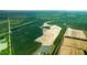 Aerial view showing new home community development surrounded by lush greenery at 5536 Bowmore Blvd, Ravenel, SC 29470