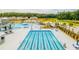 Community lap pool with clearly marked lanes at 530 Golden Embers Way, Summerville, SC 29486