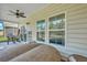 Hot tub on screened porch with view of backyard at 516 Yellow Leaf Ln, Summerville, SC 29486