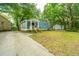 Blue house with a wooden porch and a grassy yard at 2355 Cambridge Ave, North Charleston, SC 29405