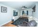 Spacious living room with light walls and a geometric rug at 2355 Cambridge Ave, North Charleston, SC 29405