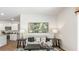 Comfortable living room with a couch and access to the kitchen at 5528 Bowmore Blvd, Ravenel, SC 29470