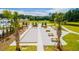 Bocce ball court with picnic tables and landscaping at 830 Lilyford Ln, Summerville, SC 29486