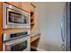 Kitchen with stainless steel appliances and built-in microwave at 150 Bee Street # 614, Charleston, SC 29401