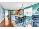 Casual dining area adjacent to the kitchen with hardwood floors at 515 Alderly Dr, Moncks Corner, SC 29461