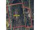 Property boundary lines shown in an aerial view at 928 Tiger Loop, Saint Stephen, SC 29479