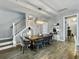 Dining room features a rustic table and chairs, with built in play area at 1841 Gammon St, Charleston, SC 29414