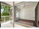 Bright screened porch with ceiling fan at 1616 Live Oak Park, Seabrook Island, SC 29455