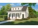 Charming two-story home with white exterior and landscaping at 100 Gray Pine Ln, Summerville, SC 29483
