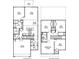 Two-story home floor plan, featuring 4 bedrooms, 2.5 baths, and a 2-car garage at 369 Willows Crescent Dr, Moncks Corner, SC 29461
