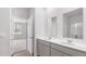 Bathroom with double vanity and a walk-in shower at 369 Willows Crescent Dr, Moncks Corner, SC 29461