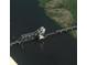 Aerial view of a Railroad swing bridge at 1813 Albert Storm Ave, Moncks Corner, SC 29461