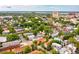 Wide aerial view showing the property's location in a vibrant city neighborhood at 167 Coming St, Charleston, SC 29403