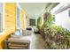 Relaxing porch with seating and greenery at 167 Coming St, Charleston, SC 29403