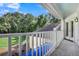 Balcony overlooking backyard pool and wooded area at 3427 Colonel Vanderhorst Cir, Mount Pleasant, SC 29466