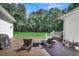 Enjoy the spacious deck with lounge chairs, perfect for outdoor entertaining at 3427 Colonel Vanderhorst Cir, Mount Pleasant, SC 29466